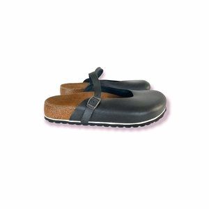 Birkenstock Kassey Black Leather Limited Edition Mules